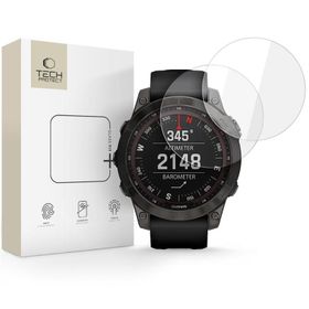 SZKŁO HARTOWANE TECH-PROTECT GLASS FIT+ 2-PACK GARMIN FENIX 7X / 7X PRO CLEAR