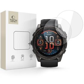 SZKŁO HARTOWANE TECH-PROTECT GLASS FIT+ 2-PACK GARMIN FENIX 8 / 8 PRO (51 MM) CLEAR