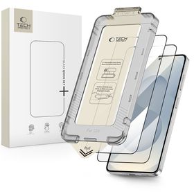 SZKŁO HARTOWANE TECH-PROTECT QUICK SET+ 2-PACK GALAXY S26 BLACK