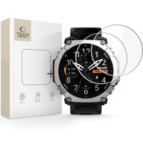 SZKŁO HARTOWANE TECH-PROTECT GLASS FIT+ 2-PACK AMAZFIT T-REX ULTRA 2 CLEAR
