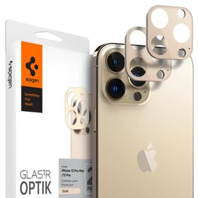 OSŁONA APARATU SPIGEN OPTIK.TR CAMERA PROTECTOR 2-PACK IPHONE 13 PRO / 13 PRO MAX GOLD