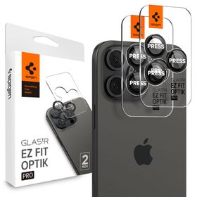 OSŁONA APARATU SPIGEN OPTIK PRO GLAS.TR ”EZ FIT” CAMERA PROTECTOR 2-PACK IPHONE 14 PRO / MAX / 15 PRO / MAX / 16 PRO / MAX / 17 PRO / MAX BLACK