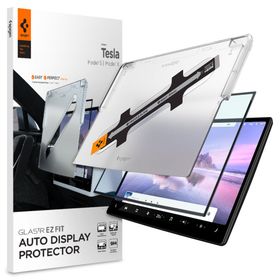 SZKŁO HARTOWANE SPIGEN GLAS.TR ”EZ FIT” TESLA MODEL X 2022-2026 / MODEL S 2021-2026 BLACK