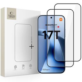 SZKŁO HARTOWANE TECH-PROTECT GLASS FIT+ 2-PACK XIAOMI 17T BLACK