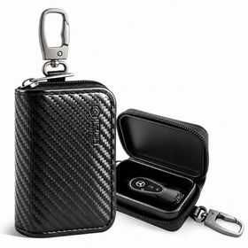 KLATKA FARADAYA TECH-PROTECT KLR300 POUCH KEYLESS RFID SIGNAL BLOCKER CASE CARBON
