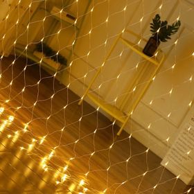 Sieć / Kurtyna Ledowa (144 lampki LED) 2m x 2m, WARM WHITE / CIEPŁY BIAŁY