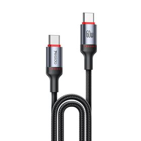 Yesido Kabel CA181 60W Type-C - Type-C 1.2m 3A, BLACK / CZARNY