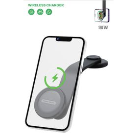 Uchwyt samochodowy T-PHOX MAG ON 15W MAGNETIC WIRELESS BLACK