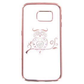 TPU Case Bling Samsung S6 Edge-Owl rosegold