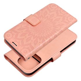 Etui z klapką na iPhone 16 PRO Mezzo Book mandala peach fuzz