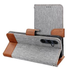 Etui z klapką na Xiaomi Redmi NOTE 15 5G Jeans Book szare
