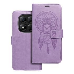 Etui z klapką na Xiaomi Redmi NOTE 14 PRO 5G / 14 PRO PLUS 5G Mezzo Book łapacz snów fioletowe