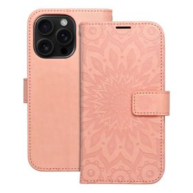 Etui z klapką na iPhone 16 PRO Mezzo Book mandala peach fuzz