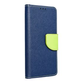 Etui z klapką na iPhone 17 PRO MAX / 18 PRO MAX Fancy Book granatowo-limonkowe