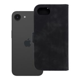Etui z klapką na iPhone 16e (SE 4 2025) Tender Book czarne