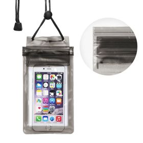 Etui na telefon uniwersalne wodoodporne z strunowym zamknięciem czarne
