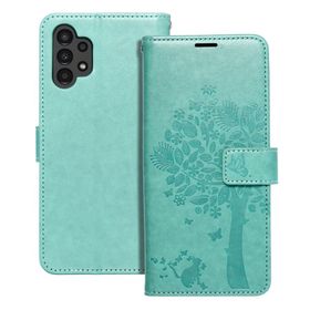 Etui z klapką na Samsung A13 4G Mezzo Book drzewo zielone
