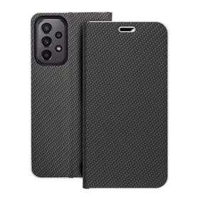 Etui z klapką na Samsung A23 5G Luna Book Carbon czarne