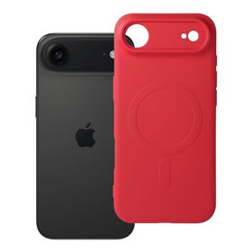 Etui na iPhone 17 AIR Silicone Mag Cover zgodne z MagSafe (camera protection) czerwone