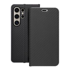 Etui z klapką na Samsung S24 ULTRA Luna Book Carbon czarne