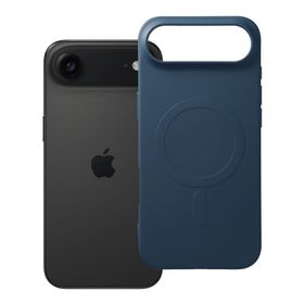 Etui na iPhone 17 AIR Silicone Mag Cover zgodne z MagSafe (big hole) niebieskie