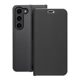 Etui z klapką na Samsung S23 Luna Book Carbon czarne