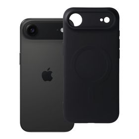 Etui na iPhone 17 AIR Silicone Mag Cover zgodne z MagSafe (camera protection) czarne