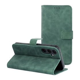 Etui z klapką na Samsung A35 5G Tender Book zielone