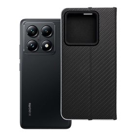 Etui z klapką na Xiaomi 14T PRO Luna Book Carbon czarne
