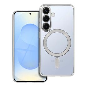 Futerał do Samsung S25 Electro Mag Cover zgodny z MagSafe srebrny