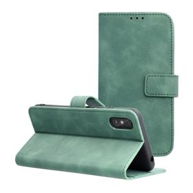 Etui z klapką na Xiaomi Redmi 9AT / Redmi 9A Tender Book zielone