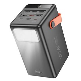 Powerbank Hoco 100000 mAh QC PD 2,4A 22,5W z wbudowaną latarką J142 black