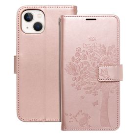 Etui z klapką na iPhone 13 Mezzo Book drzewo złoto-różowe