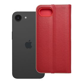Etui z klapką na iPhone 16e (SE 4 2025) Luna Book Gold czerwone