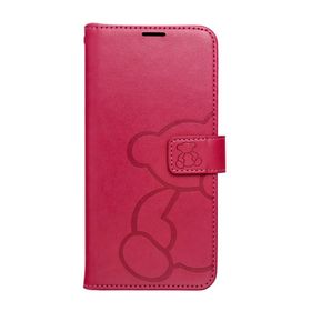 Etui z klapką na Samsung A37 5G Mezzo Book teddy bear magenta