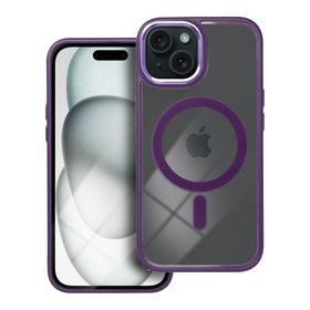 Etui na iPhone 15 Color Edge Mag Cover zgodne z MagSafe fioletowe