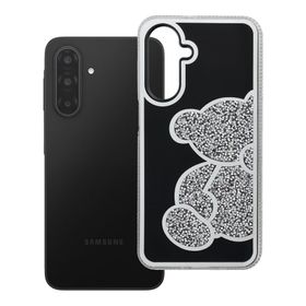 Etui na Samsung A17 / A18 Teddy Bear srebrne
