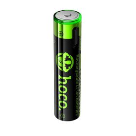 Bateria akumulatorowa AAA R3 320 mAh z gniazdem USB C + kabel USB A do 2 x USB C 2 szt Hoco JA4 czarna