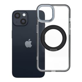 Etui na iPhone 14 Frame Circle Stand zgodne z MagSafe czarne