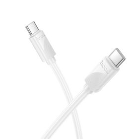 Kabel USB C do USB C Hoco 3A 60W 1 m X114 biały