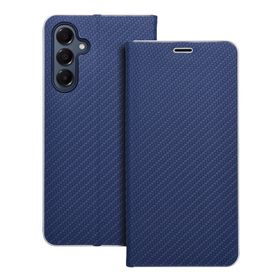Etui z klapką na Samsung A16 5G Luna Book Carbon niebieskie