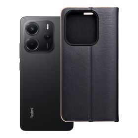 Etui z klapką na Xiaomi Redmi NOTE 14 5G Luna Book Gold czarne