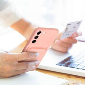 Etui na Samsung A35 5G Card Case różowe