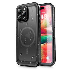Etui na iPhone 16 PRO Shellbox Dot wodoodporne zgodne z MagSafe czarne