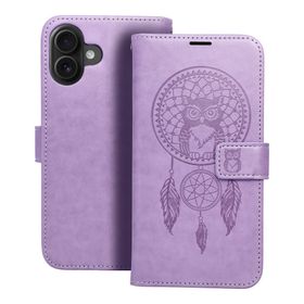 Etui z klapką na iPhone 16 PLUS Mezzo Book łapacz snów fioletowe