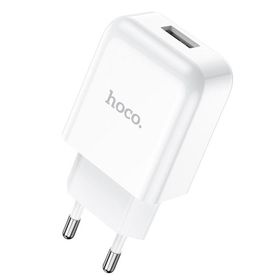 Ładowarka sieciowa do telefonu Hoco USB A 2A 10W N2 biała