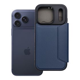 Etui z klapką na iPhone 17 PRO / 18 PRO Razor Book niebieskie