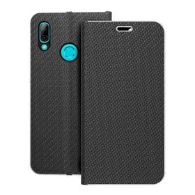Etui z klapką na Huawei P Smart 2019 Luna Book Carbon czarne