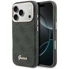 GUESS futerał do IPHONE 17 Pro kompatybilny z MagSafe GUHMP17L5P4FWMSK (PU FW 4G Script) czarny