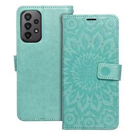 Etui z klapką na Samsung A23 5G Mezzo Book mandala zielone